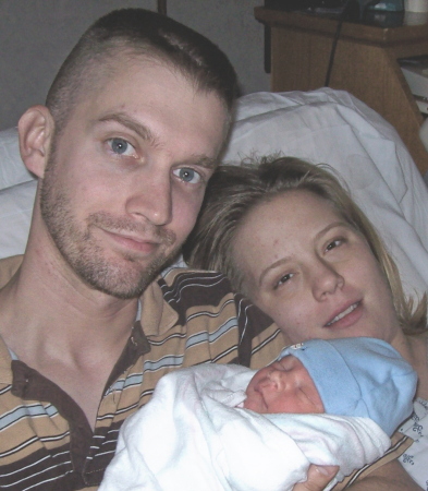 SON DONALD, WIFE HEATHER AND GRANDSON CORBEN