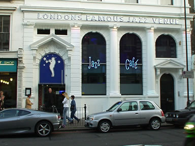 The Famous facade of Jazz Cafe