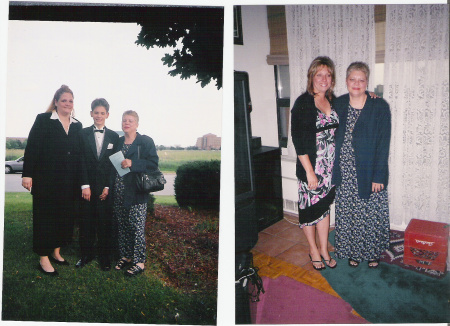 MY SISTER PATTY AND HER SONS GRAD IN GRD 8 & ME  & MY MOM