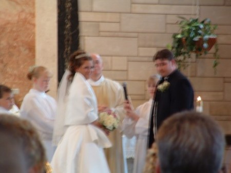 Me and PJ at the altar