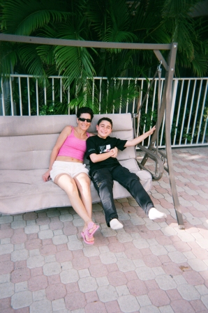 Stefanie Lombardi Sabatino and son Anthony in Fla. 4/05