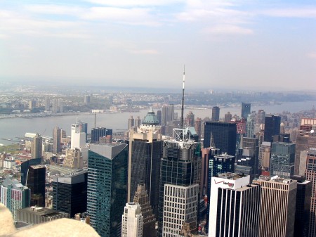 New York City view top of the empire state building 2005