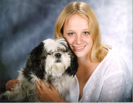 our daughter Megan and her dog Mandy