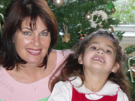 Athena and me Christmas 2005