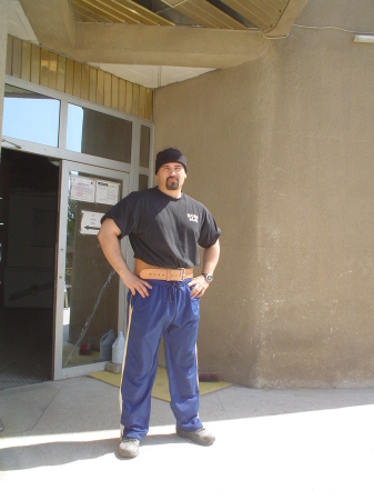 Me at the Spartan Fitness Club in Baghdad, Iraq