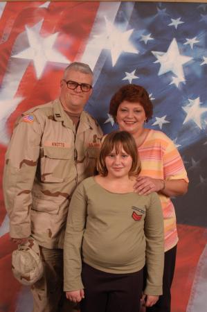 Wife, Daughter and me before leaving for Iraq