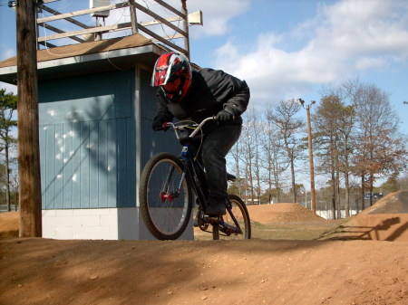 Practice at the bmx track