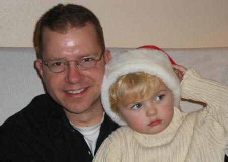 Greyson and I, Christmas 2007.