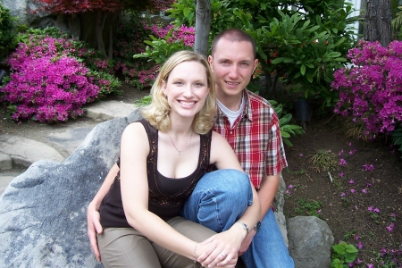 My husband, Chad, and me - May, 2005