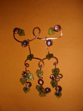 Copper and glass Hanging decoration