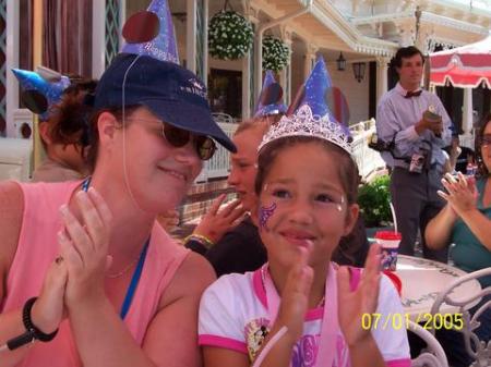 At Disneyland on Briana's 7th Birthday