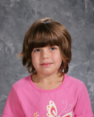 my daughter robin age 6 kindergarten