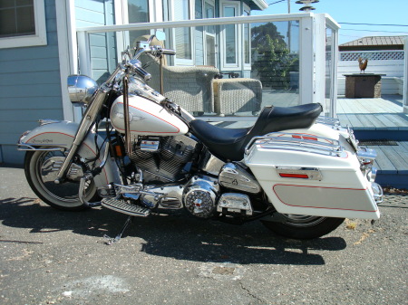 1994 FLSTN Harley at my Morro Bay House 2008