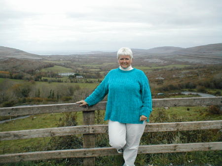 Linda enjoying the Irish Country Side