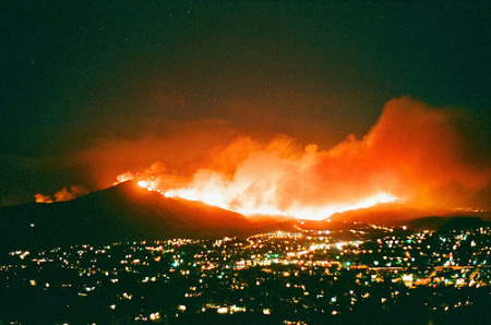 San Diego Wild Fires Close Call, October 2007