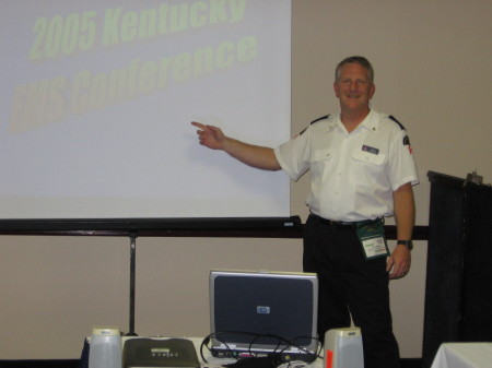 Training paramedics at the EMS conference in Kentucky