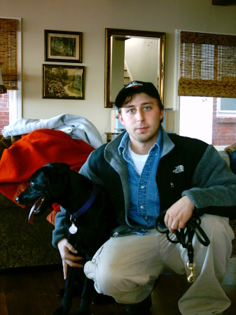Brian and his black lab - Lily