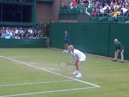 Martina at Wimbledon ... Yes, we were there too.