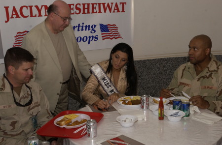Ms. New York in Iraq at the palace