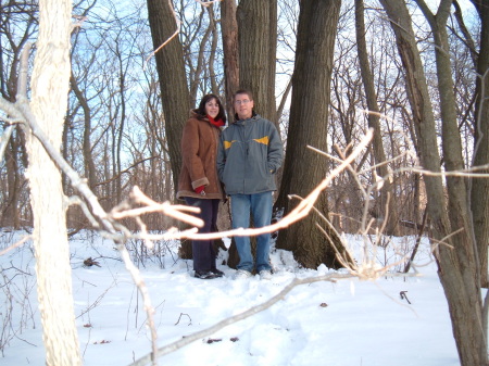 Hiking and geocaching in January 2005