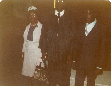 My Dad, Grandma, me at my College Graduation