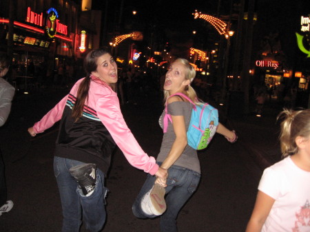 Me and my sister-in-law at disneyland, nov 05