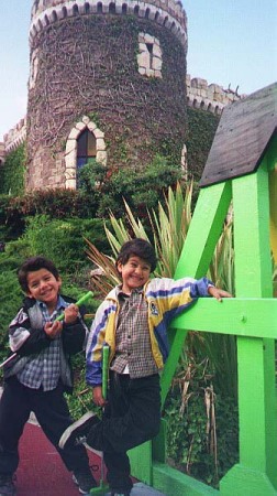 Arturo and Antonio having fun.