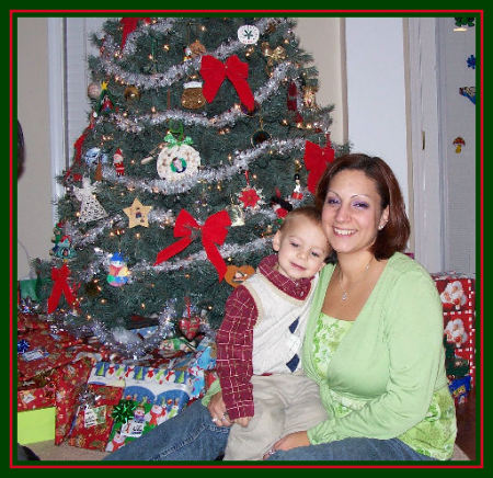 Connor & I On Christmas Eve 2005