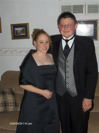 My boyfriend Clay and me before the CHS prom