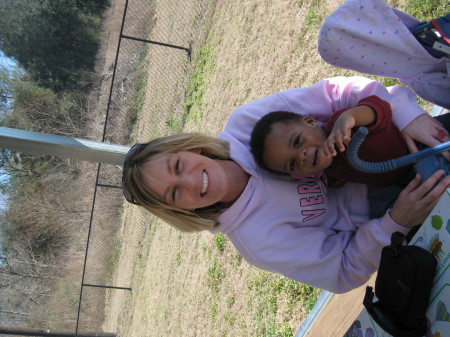 Me & a guest at my niece Anzley's 1st Bday