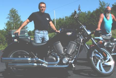 My partner and his bike