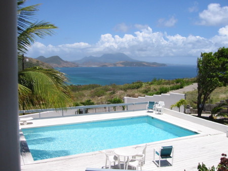 St Kitts with Nevis in the background