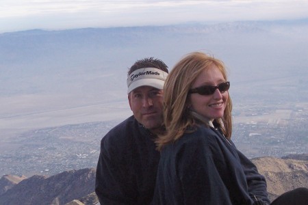 Garrett & Tracy at the top of Palm Springs Tram