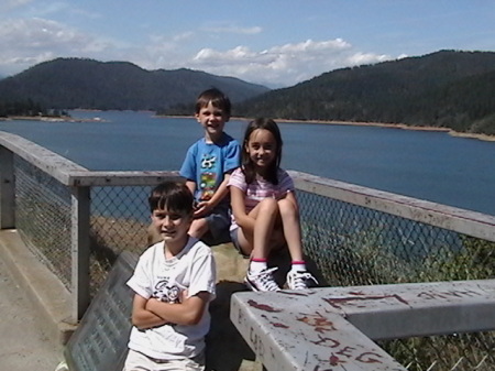 my kids at trinity lake