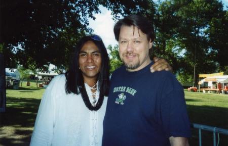 Mark With Robert Mirabal Indian Market 2004