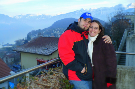 Caleb and I in Switzerland. 2007