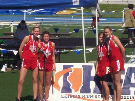 4 x 4 State Champs with IHSA sign