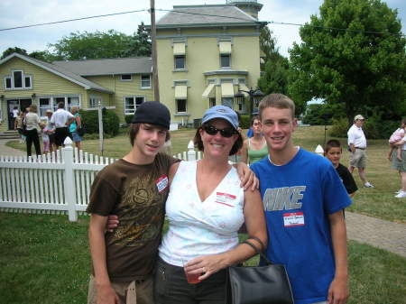 Mom and Boys-Put-in-Bay, Ohio