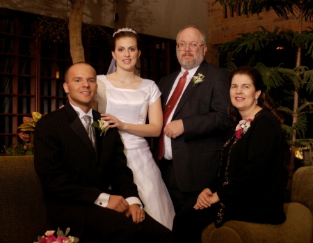 Tom and Mary Allred, Emily Allred Haas and Nik Haas