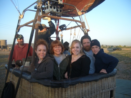 our hot air balloon ride in Az  4/06