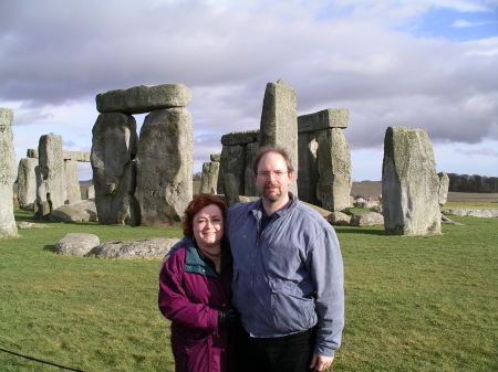 My husband and I at Stonehenge