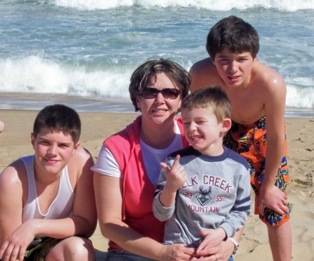 Me and the boys at the beach!