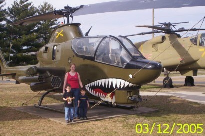 Me and my kids at the museum at Ft. Campbell. Spring 2005