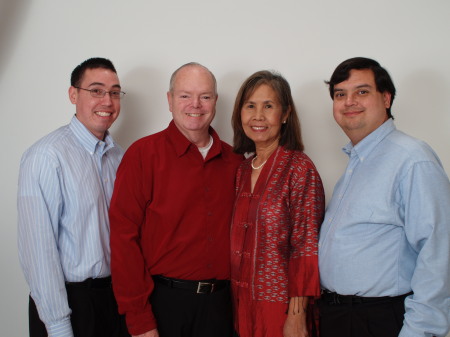 The Ward family: John, Bernie, Pok, and Peter - Dec. 2007