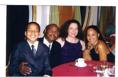 My son, AJ, husband Tony, Me, and daughter, Alicia