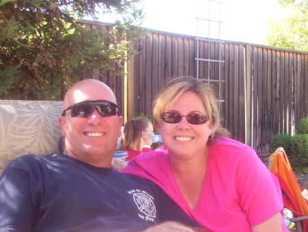 Shannon and me relaxing during the 4th of July