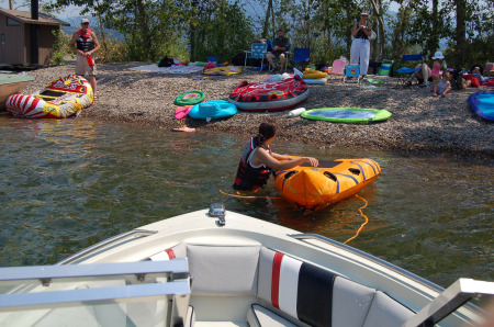 Pebble beach Lake Pend Oreille..