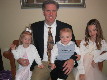 Mike with his 3 angels