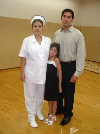 here is my family on the day I graudated from Nursing School