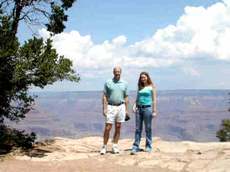 My sweetheart, Mark, and my daughter, Glynnis at the Grand Canyon 2005